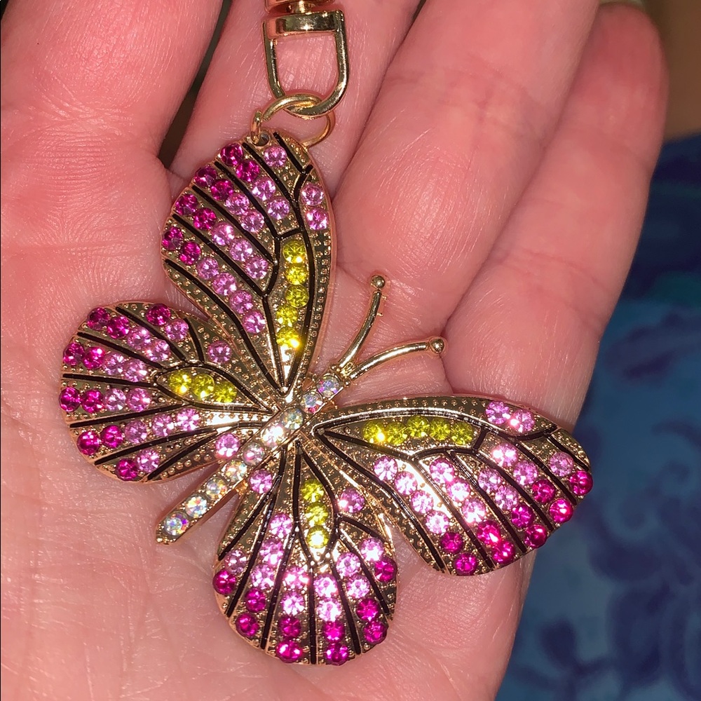 Butterfly purse/bag charm Keychain - Picture 4 of 5